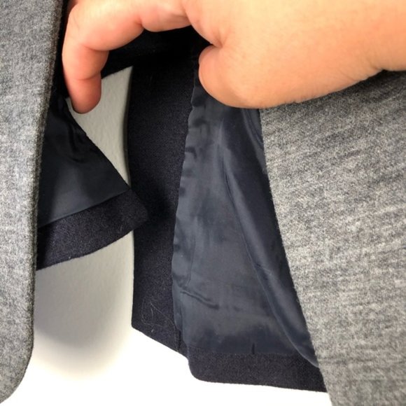 J. Crew Cotton Wool Grey Blue Blazer Jacket - Picture 9 of 11